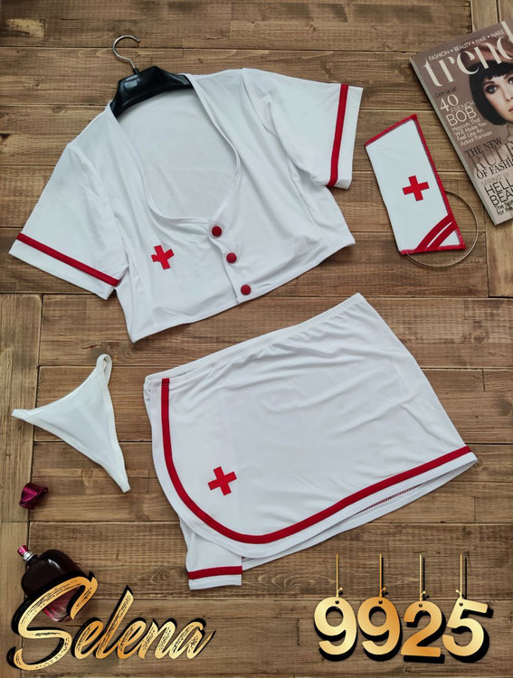 کاستوم پرستاری ۴ تیکه فانتزی زنانه