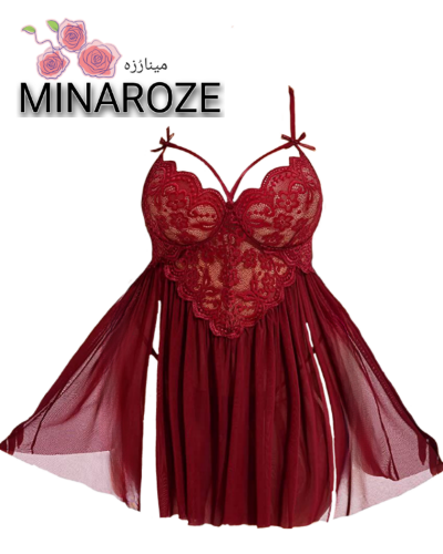 لباس خواب گیپوری هارنس دار زنانه