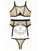 ست لباس زیر فانتزی زنانه تورگاز