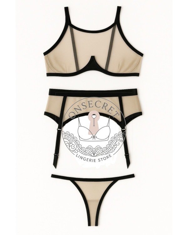 ست لباس زیر فانتزی زنانه تورگاز