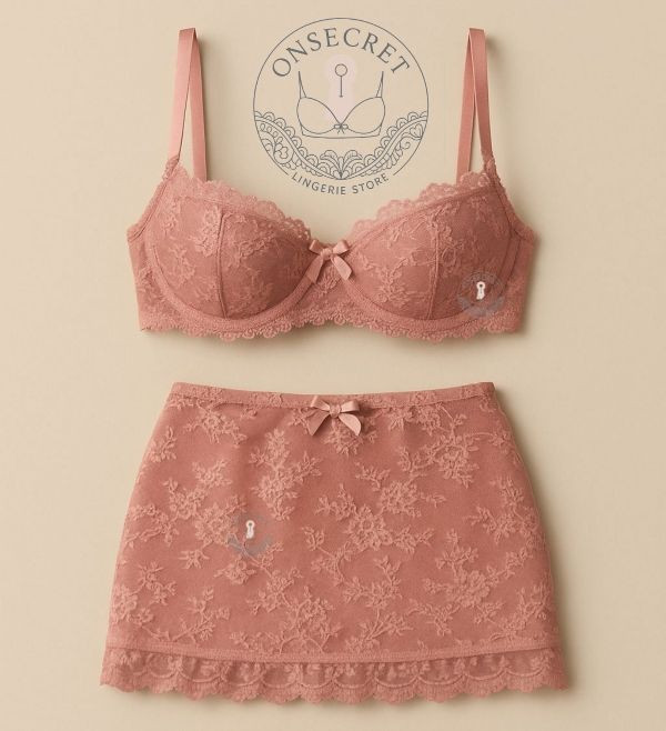 ست سوتین و دامن فانتزی زنانه