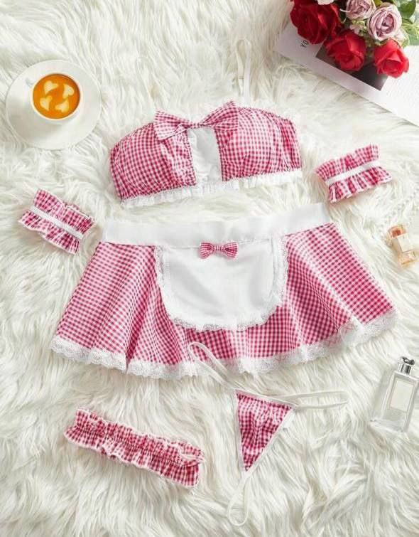 ست کاستوم خدمتکاری زنانه فانتزی