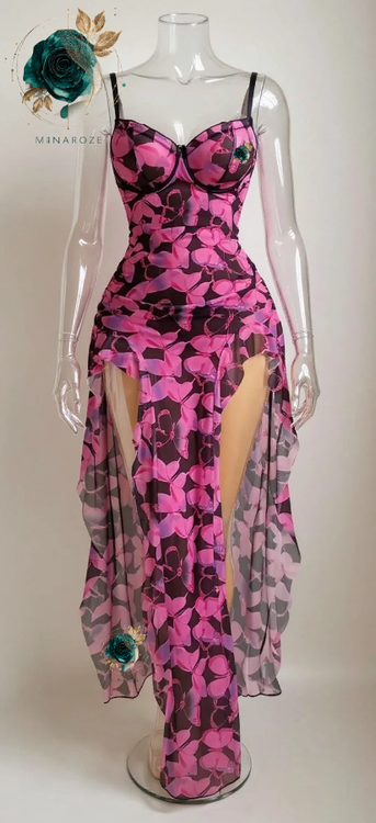 لباس خواب بلند حریر زنانه