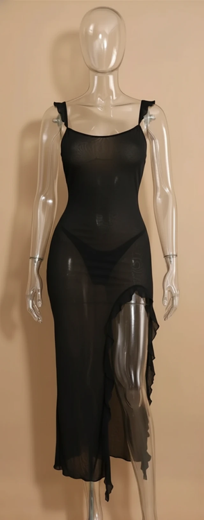 لباس خواب حریر بلند زنانه بغل چاکدار